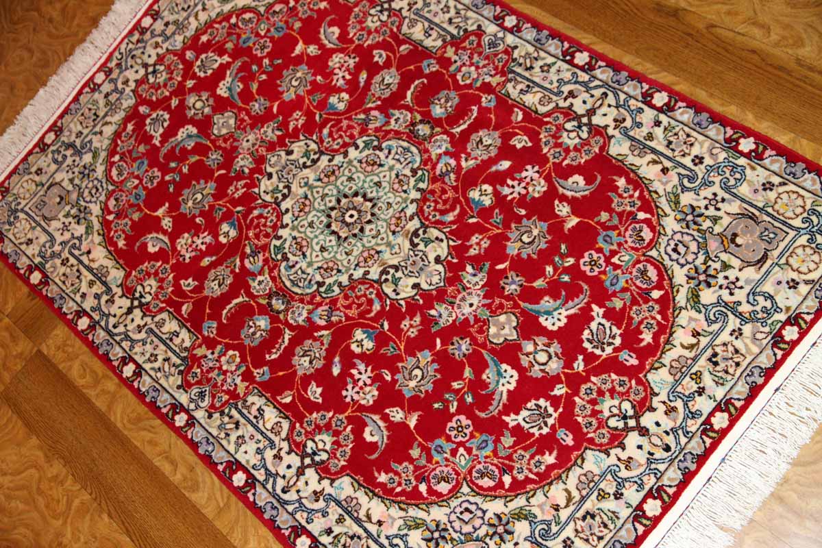 高級手織りペルシャ絨毯ナイン玄関マット赤い 高級手織りペルシャ絨毯ナイン玄関マット赤い