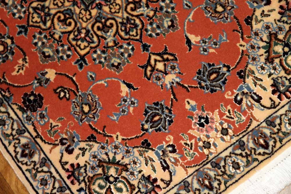 イラン製マンション玄関マットペルシャ絨毯ナイン産34008