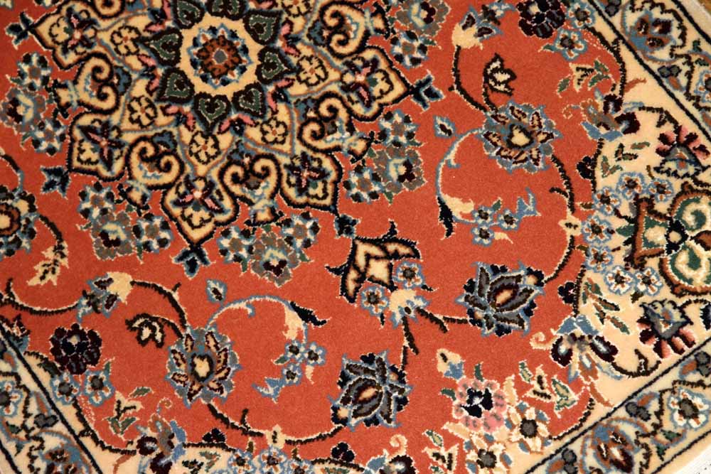 イラン製マンション玄関マットペルシャ絨毯ナイン産34008