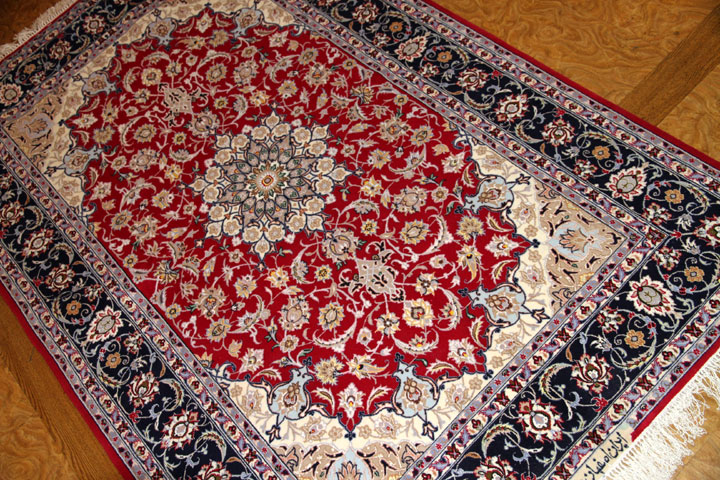 適当な価格 183×116cm【アフガニスタン手織り絨毯 ERSARI】 ペルシャ絨毯 痒 カーペット一般