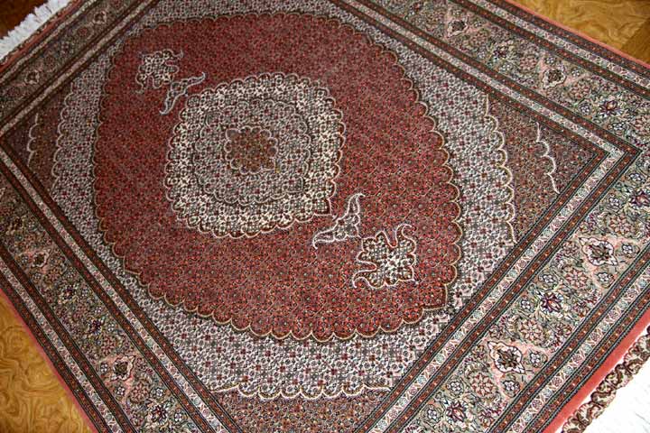 タブリーズペルシャ絨毯手織りラグ50127