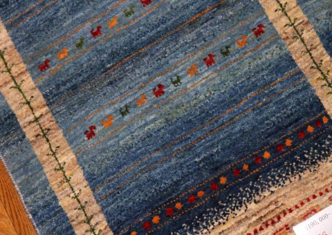 手織りペルシャギャッベイラン製リズバフト58437