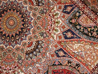 ペルシャ絨毯タブリーズ迫力ある珍しいデザイン59007