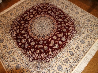 ハビビヤン工房最高級正方形絨毯57033