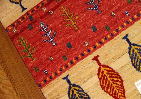 とても細かい結び方のギャッベNO:58160