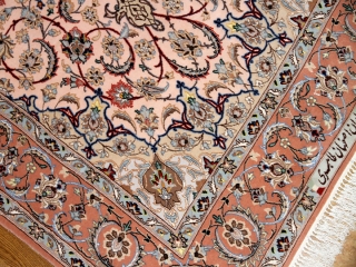 イスファハンラグ絨手織りペルシャカーペット50140