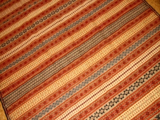 珍しい産地のキリムカラートストライプ模様29918
