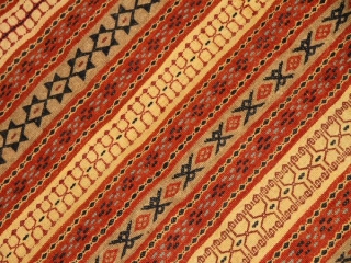 珍しい産地のキリムカラートストライプ模様29918