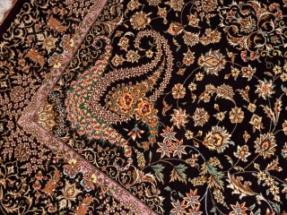 最高級ペルシャ絨毯シルク100%ラグサイズ60007