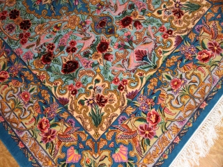 ペルシャ絨毯イスファハン、高級ハンドメイドラグ311600