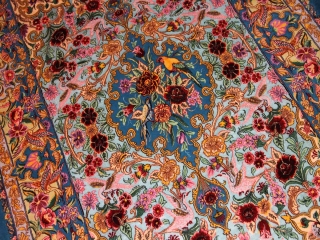 ペルシャ絨毯イスファハン、高級ハンドメイドラグ311600