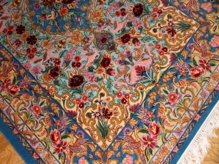 ペルシャ絨毯イスファハン、高級ハンドメイドラグ311600