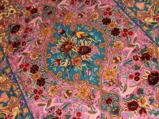 イスファハン産手織りペルシャ絨毯、高級ラグの直輸入311700