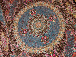 最高級手織りシルクペルシャ絨毯ジャムシディー工房60016