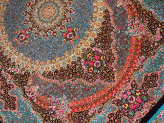 最高級手織りシルクペルシャ絨毯ジャムシディー工房60016