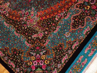 最高級手織りシルクペルシャ絨毯ジャムシディー工房60016