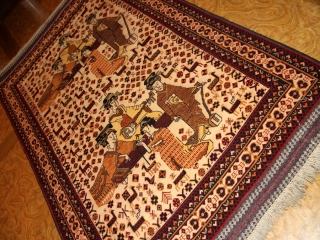 絶対,絶対見た事がないペルシャ絨毯1127