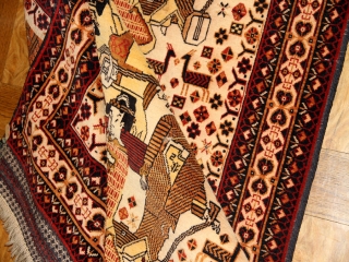 絶対,絶対見た事がないペルシャ絨毯1127