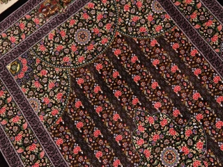 最高級有名工房のJEDDI玄関マットシルクペルシャ絨毯60064