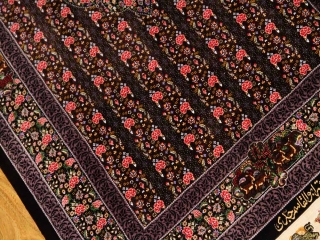 最高級有名工房のJEDDI玄関マットシルクペルシャ絨毯60064