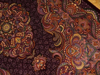 最高級有名工房のJEDDIセンターラグペルシャ絨毯クム60065