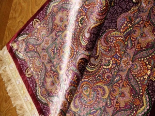 最高級有名工房のJEDDIセンターラグペルシャ絨毯クム60065