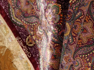 最高級有名工房のJEDDIセンターラグペルシャ絨毯クム60065