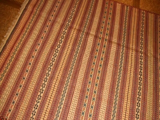 細かいキリムのデザインカラート産地ウール30476