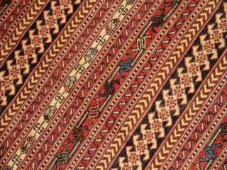 高級シルジャンキリム草木染めラグサイズ34582