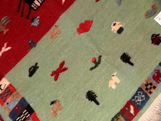 キリムとギャッベの織り方玄関サイズ9900017