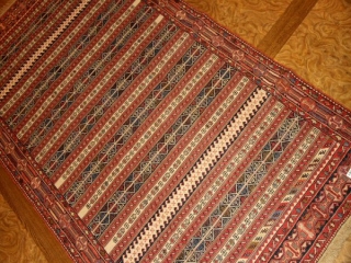 高級シルジャンイランインポートキリムラグ34580