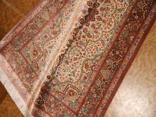 玄関ホール絨毯のハンドメイドシルクペルシャクム産56091