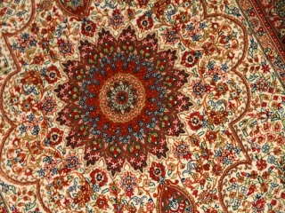 玄関ホール絨毯のハンドメイドシルクペルシャクム産56091