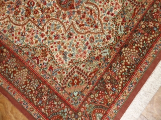 玄関ホール絨毯のハンドメイドシルクペルシャクム産56091