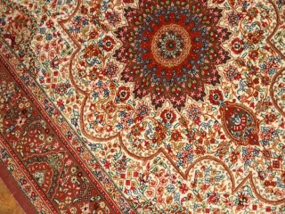 玄関ホール絨毯のハンドメイドシルクペルシャクム産56091