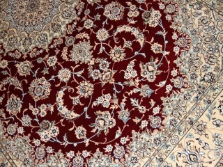 リビングカーペットのペルシャ手織り絨毯ナイン赤い色59030