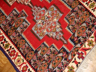 廊下敷き赤いセネキリムイラン輸入235000