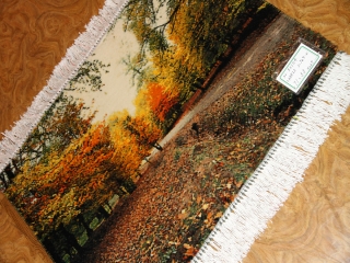 紅葉絨毯、秋の風景タペストリーペルシャ絨毯50104