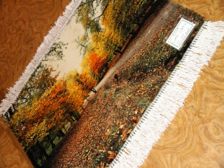 紅葉絨毯、秋の風景タペストリーペルシャ絨毯50104