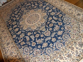 ペルシャブルーリビング絨毯、憧れのペルシャ絨毯ナイン59029