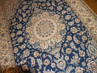 ペルシャブルーリビング絨毯、憧れのペルシャ絨毯ナイン59029