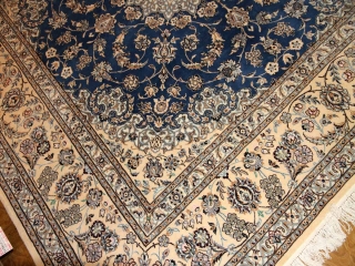 憧れのナインブルー正方形リビングペルシャ絨毯286000