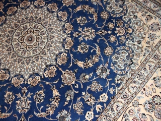 憧れのナインブルー正方形リビングペルシャ絨毯286000