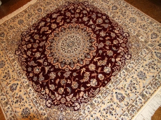 高品質赤い色ペルシャ絨毯ハビビアン工房57034