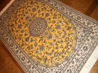 ハビビヤン工房高級ナイン手織りラグ77794