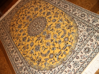 ハビビヤン工房高級ナイン手織りラグ77794