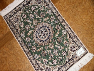 高品質手織りペルシャ絨毯玄関マットナイン58019