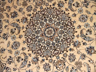 とてもおしゃれな手織りペルシャ絨毯高級ナインラグ59023