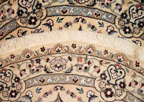 丸いペルシャ絨毯ナインの円形ラグマット33176