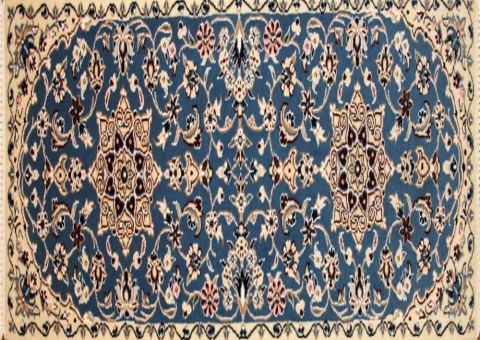 あがりかまち手織りペルシャ絨毯ナイン産36583